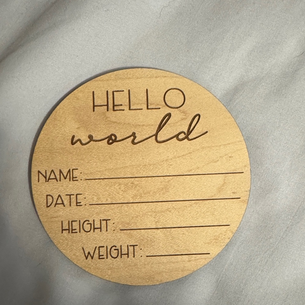 Round Wooden Craft Disc